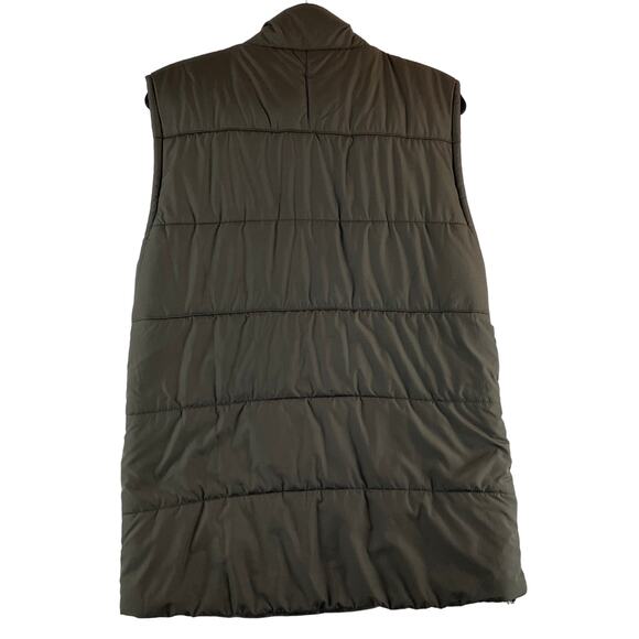 Merrell Opti-Warm Mens Quilted Puffer Vest Jacket Large Brown/Orange Poly EUC - Picture 4 of 7